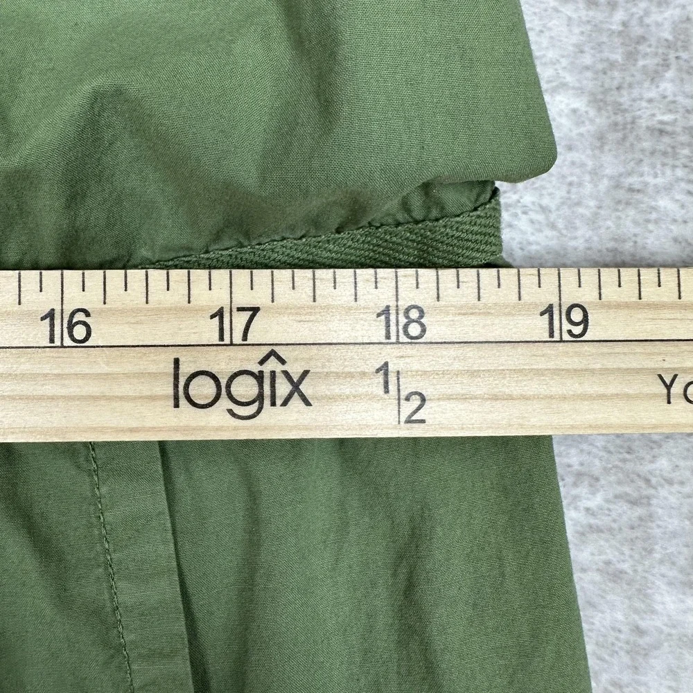 Tomas Maier Dress Womens 8 Green Utility Sleeveless Zip Front Pockets Made Italy